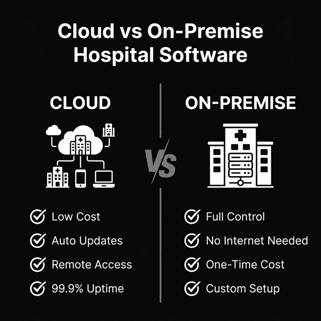 Cloud vs On-Premise Hospital Software Comparison